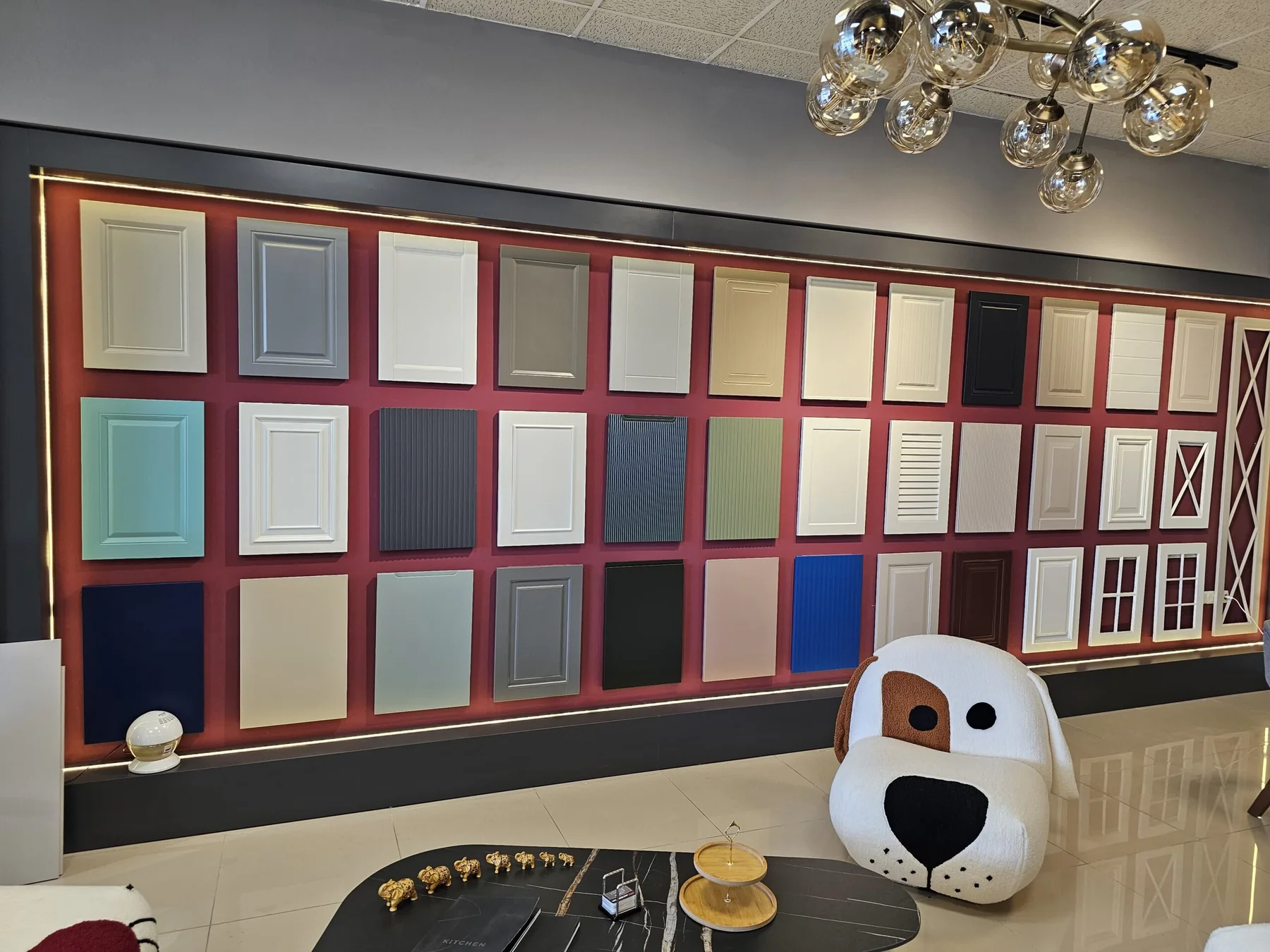 ERC showroom kapak ve yüzey seçenekleri